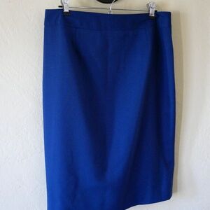 Pendleton wool pencil skirt, blue, US size 8